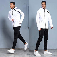 Maillots de football à capuche personnalisés Futbol Vestes de course Survêtement pour hommes Football