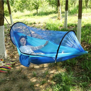 Hamaca Mosquitera de Poliamida de Apertura Rápida de 260*140cm, para Camping, Senderismo, Aire Libre, Todas las Estaciones, Capacidad de 200kg, Anti-vuelco, con Asas - Product Image 4