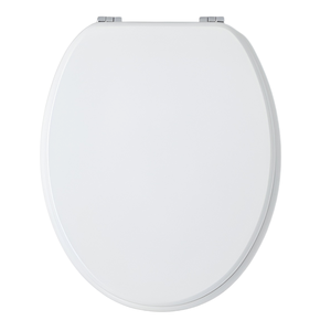 SEDILE WC OVALE UNIVERSALE IN MDF LUCIDO BIANCO - Product Image 1
