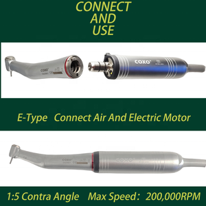 COXOs dentaire 1:5 pièce à main électrique LED fibre optique augmentant la vitesse contre-angle pulvérisation interne - Product Image 5