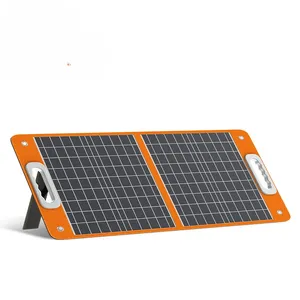 60W monocristallino portatile solare Charr pieghevole all'aperto pannello di campeggio 50W pieghevole pannelli solari portatili 5V Volta energia Mobile