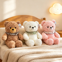 Ours en peluche en gros et personnalisés, ours en peluche doux et mignon rembourré en coton PP, idéal pour les machines à griffes, la décoration intérieure
