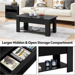 Cross-border home height-adjustable coffee <b>table</b>, minimalist modern coffee <b>table</b>, multi-functional <b>folding</b> coffee <b>table</b> with - Product Image 5