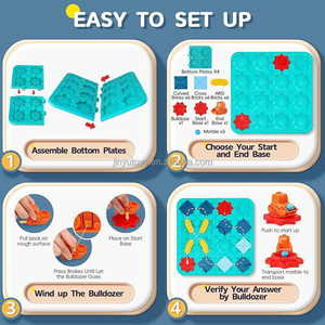 STEM jeu de société 118 niveaux logique constructeur de routes route labyrinthe Parent-enfant enfants éducatifs STEM jouets d'apprentissage jouet de voiture modifiable - Product Image 4