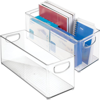 ZNF00155 bacs de rangement en plastique transparent garde-manger organisateur boîte poubelle conteneurs pour organiser cuisine réfrigérateur