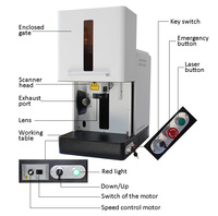 Machine de marquage Laser à Fiber de couleur argent RAYCUS, découpe de bijoux, mm 50w IPG