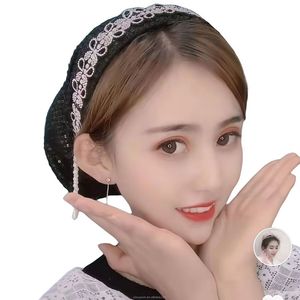 Women's Islamic Headscarf with Sequin Fabric, Eco-friendly, Breathable, Soft, Stretchy, Suitable for All Seasons, African Pearl - Product Image 6