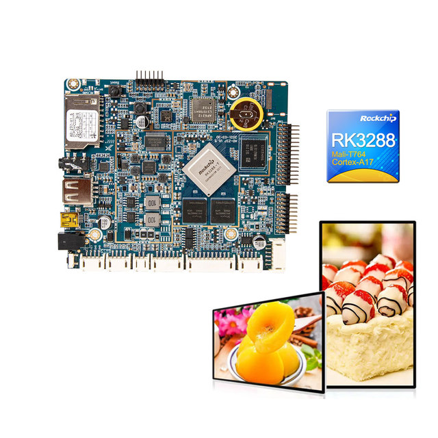 RK3288 Board Quad-Core Cortex-A17 Board 4K LCD Control Board for Face Recognition Commercial Display Support MIPI Camera