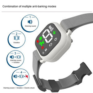 Collier anti-aboiement intelligent en plastique de haute qualité, rechargeable, écran tactile, étanche IP67, 8 niveaux, pour dressage canin longue portée - Product Image 3