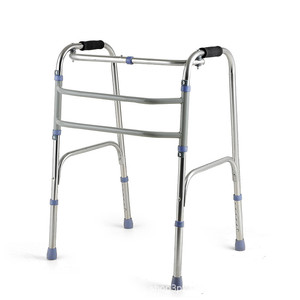 Andador Qianzhongyi de Acero Inoxidable con Una Sola Curva, Ayuda para la Movilidad de Personas Mayores, Dispositivo de Asistencia para Caminar - Product Image 1