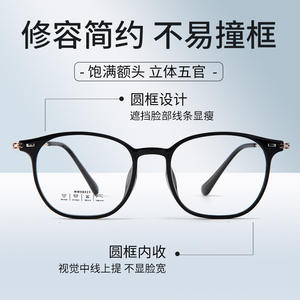 98023 Monturas de Gafas TR90 de Marco Completo, Diseño Transparente y Elegante para Otoño, Lentes de Resina de Origen Danyang, Sin Función Especial - Product Image 3