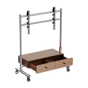 Meubles de salon Support de télévision en bois simple avec <span class=keywords><strong>meuble</strong></span> de rangement Chariot de télévision moderne pour 32 à 75 pouces - Product Image 1