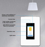 1. Interrupteur mural intelligent à capteur radar, taille standard américaine, compatible avec la commande vocale Google Alexa