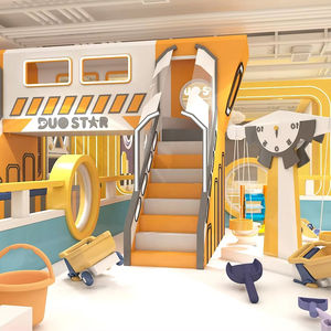 Proveedor de zona de juego suave Equipo de patio acolchado suave Equipo de patio interior con toboganes de PISCINA DE BOLAS Columpios Climers - Product Image 1