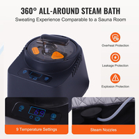 Equipo de Terapia Plegable para el Hogar, Mini Sauna Portátil con Vapor, con Generador de Vapor