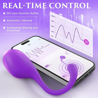 Vibrateur portable pour culotte avec synchronisation IA, contrôle par application, USB, 100 % étanche, plug anal XL lumineux pour point G, pour femmes et hommes