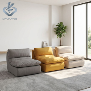 Juego de Sofá Cama Cuadrado con Relleno de Esponja de Alta Densidad Durale, Tapizado en Tela, Sofá Seccional para Apartamento - Product Image 5