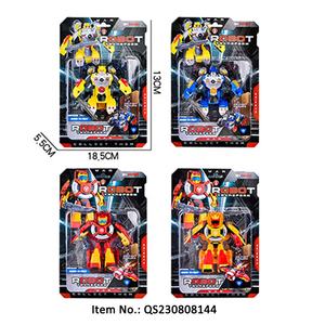 QS новый стиль Jouets Enfants DIY Мини Мотоцикл Внедорожный гоночный автомобиль деформационный робот трансформирующий автомобиль робот игрушки для детей - Product Image 4