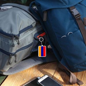 Wholesale Custom Armenia Keychain Acrylic Material Double-Sided Printing Exquisite Workmanship - Product Image 4