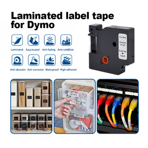Cao Cấp Tương Thích 45010 Nhãn Băng 12Mm * 7M Màu Đen Rõ Ràng Cho Dymo Labelmanager 210D/<span class=keywords><strong>260P</strong></span>/280/360D Dầu Không Thấm Nước-Thoát Nước - Product Image 3