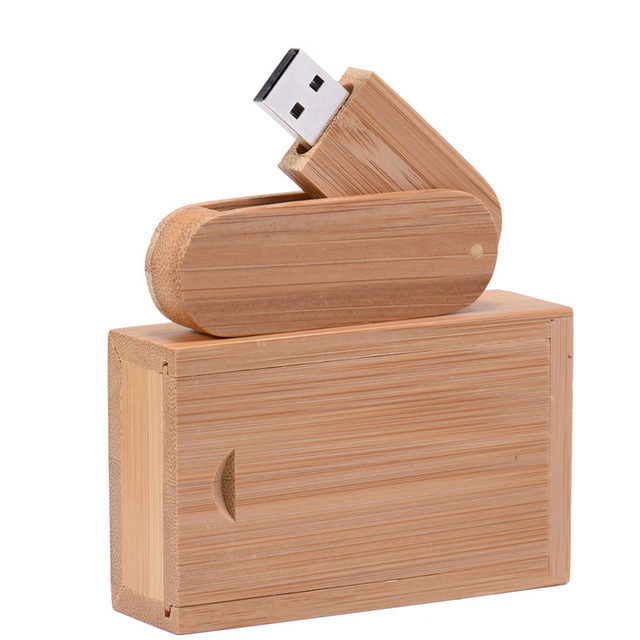 Fashionable Wooden Custom USB Stick With Logo Wood Box From Real Capacity 128MB 512MB 2GB 8GB 32GB 128GB USB Flash Drive 2.0