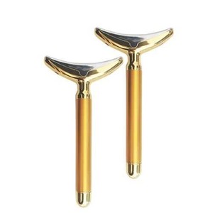 Face <b>Neck</b> Lifting <b>Massager</b> Gold Electric <b>Vibrating</b> Beauty Tool Firming Device - Product Image 3
