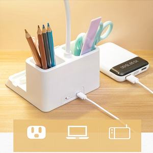 Lampe de bureau LED tactile professionnelle à protection oculaire avec support de téléphone et porte-stylo – Offre spéciale - Product Image 3