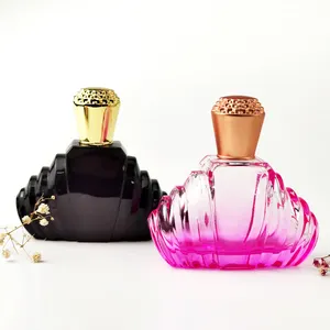 Chinese reliable supplier custom logo luxury crimp neck cosmetic packaging perfume bottle glass in stock