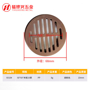 Yihuaxing Metal Plastic Ventilation Cover Round Mesh Grill For Kitchen <b>Cabinet</b> Wardrobe Easy Installation - Product Image 3