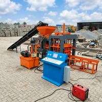 Machine à briques automatique QT4-15, équipement de production de blocs creux de 6 pouces, ligne complète de machines à briques de pavage emboîtables