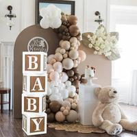 Kit Guirlande Arche de Ballons Rétro en Latex Scintillant Teddy Brown Non Toxique pour Fête Prénatale, Lettres et Blocs, Fille Garçon 1ère Anniversaire