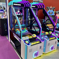 Machines de jeu d'amusement d'arcade d'intérieur à pièces Jeu de tir de basket-ball de sports d'intérieur de luxe pour adultes et jeux de basket-ball