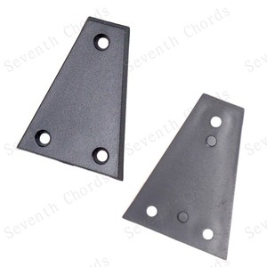 Plaque <span class=keywords><strong>de</strong></span> couverture triangulaire à trois trous pour levier d'accordage <span class=keywords><strong>de</strong></span> <span class=keywords><strong>guitare</strong></span>, couvercle <span class=keywords><strong>de</strong></span> noyau en fer LJ03 - Product Image 2