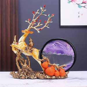 Moderna Figura Decorativa de Ciervo Esculpida en Resina Epoxi de Alta Gama para Sala de Estar, Mueble de TV, Regalo de Inauguración, Arte Popular, Decoración del Hogar - Product Image 4