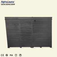 Sauna Rumah Luar Ruangan dan Cold Plunge, Sauna Basah dan Cold Plunge, Bak Mandi, Spa, dan Sauna Arang untuk 2 - 3 Orang