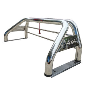 Barra Antivuelco de Acero Inoxidable, Accesorio para Camioneta Hilux <span class=keywords><strong>Vigo</strong></span> Revo 4X4, Diseño Estilo Ejecutivo - Product Image 3