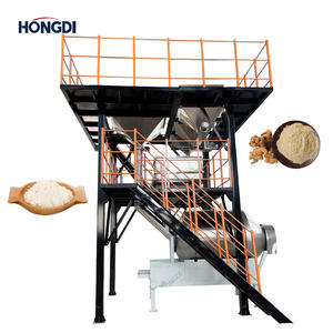 Mélangeur à tambour de grande capacité de qualité alimentaire avec trémie, adapté à la production de farine, d'assaisonnement en poudre et de café en poudre - Product Image 1