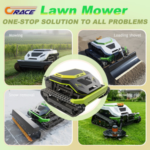 free shipping CE 900mm smart <b>remote</b> <b>control</b> mower crawler 452cc engine EPA grass cutter machine - Product Image 1