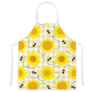 Tablier de travail unisexe imprimé tournesol résistant à l'huile et poches spacieuses idéal pour la cuisine et l'artisanat Tablier de haute qualité - Product Image 5