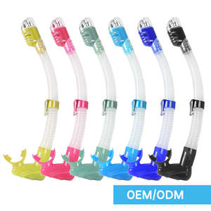 ท่อดำน้ำซิลิโคนสำหรับดำน้ำลึก100% เกรดอาหารอุปกรณ์ดำน้ำปลอดภัย - Product Image 6