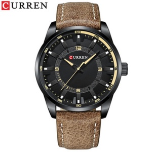 2022 New Arrival curren 8390 Brand Custom logo Simple <b>Automatic</b> Watches Men Wrist Watch Leather Straps 3atm Quartz Watches - Product Image 2