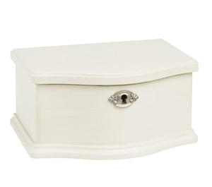 Caja de Madera Personalizada para Joyas, con Diseño de Princesa Bailarina, en Blanco y Rosa, para Niñas - Product Image 1