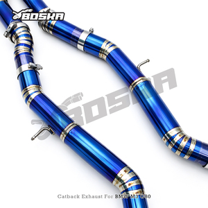 ท่อไอเสียวาล์วทรอนิกส์จากโรงงาน พร้อมท่อ Z สำหรับ BMW M3/M4 G80/G82 M2 G87 S58 3.0T ปี 2021-2024 Ti Exhaus Equal Length MidPipe - Product Image 4