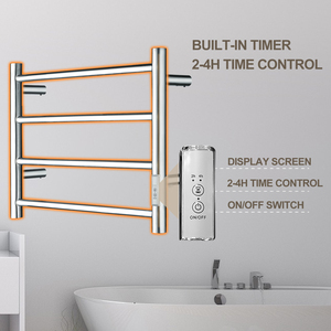 Sèche-serviettes électrique mural haut de gamme à 4 barres avec <span class=keywords><strong>minuterie</strong></span> pour appartement - Product Image 5