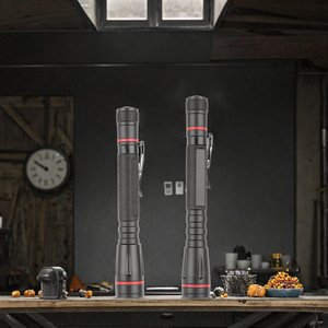 Đèn pin mini LED hợp kim nhôm B11B 200 lumen, chống nước IP44, <span class=keywords><strong>zoom</strong></span>, tầm chiếu 100m, đèn bút cho bác sĩ, sử dụng pin AAA, đèn SOS nhấp nháy - Product Image 2