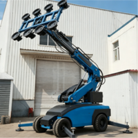 Robot d'installation de vitres électrique autotracté avec système de ventouse antidérapant pour terrains de construction humides