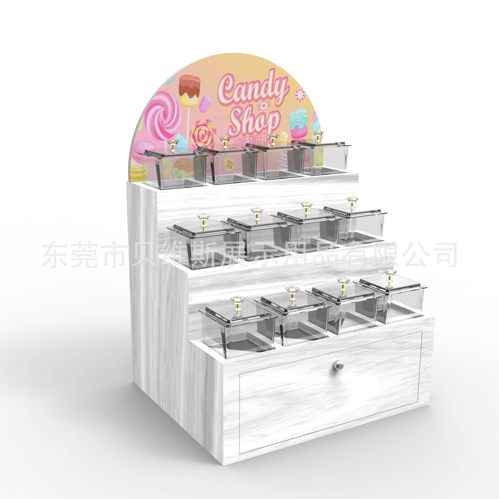 カスタムデザインで自立型アクリルキャンディーボックス表示棚を購入