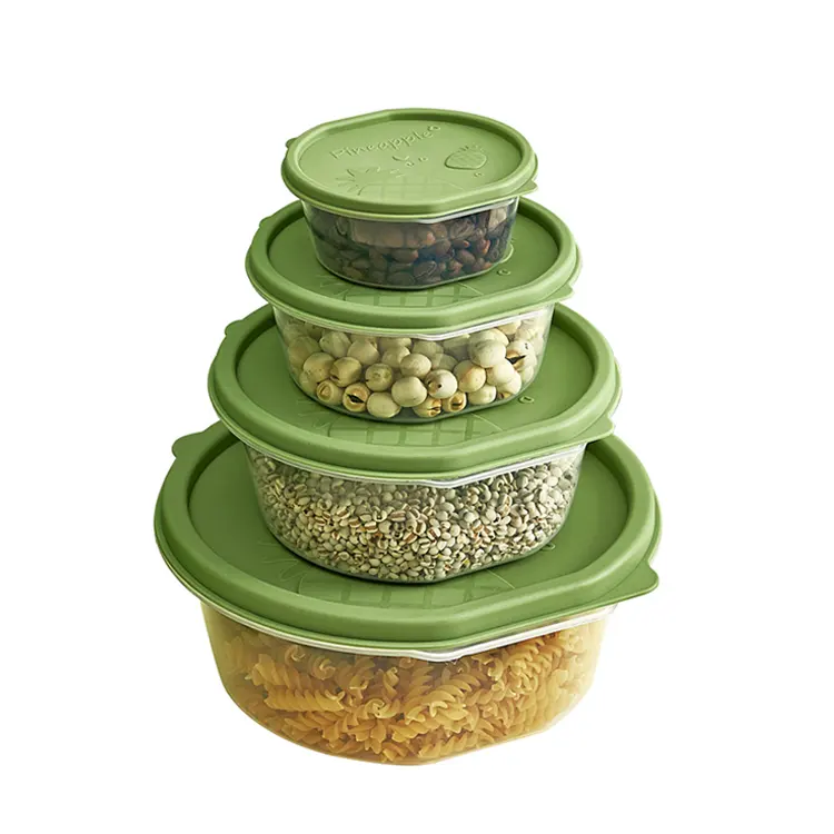 Organisateur de stockage de légumes de cuisine micro-ondable ail garder frais vert vidange boîte en plastique scellée réfrigérateur bac à légumes