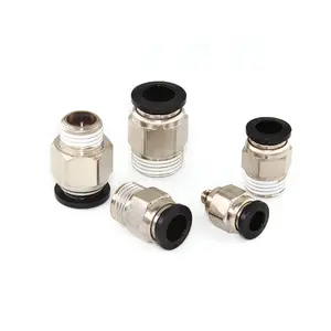 Quick Coupler Coupling Air Hose Fittings Black Plastic Pneumatic Fittings Pneumatic Parts Push In Fittings Tube Connector
