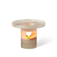 Stonekocc D12x9CM Style européen marbre Jade bougeoir aromathérapie huile essentielle atmosphère décoration ménage diffuseur